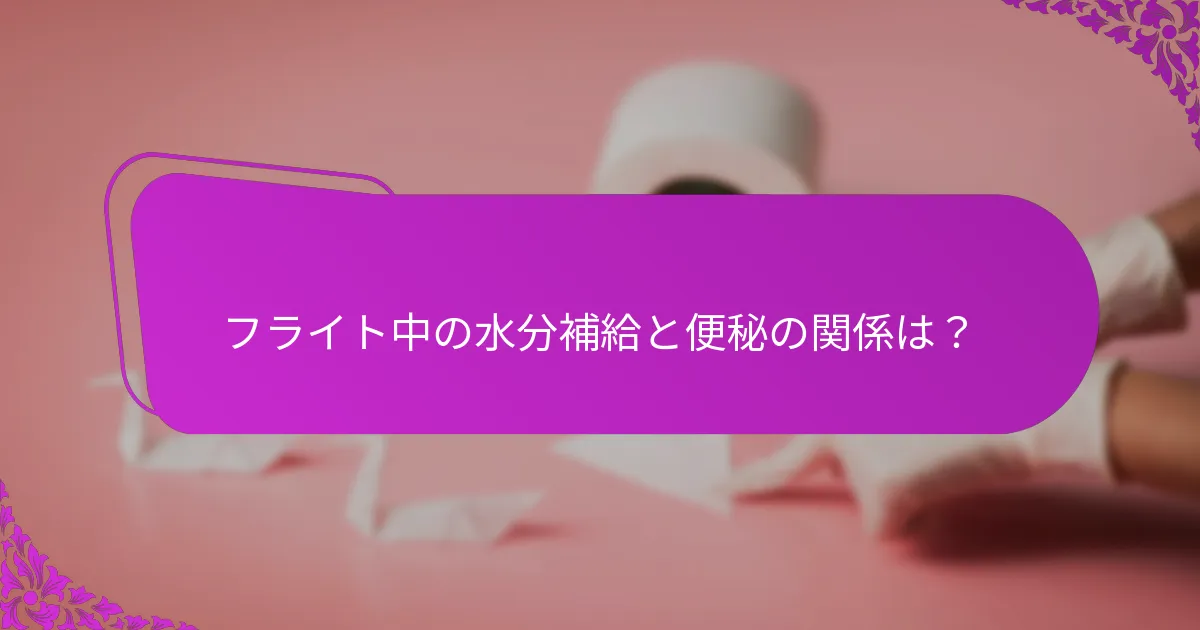 旅行中に便秘を防ぐための食事選択は？
