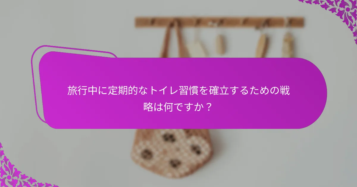 旅行中に子供の便秘を和らげるための自然療法は何ですか？