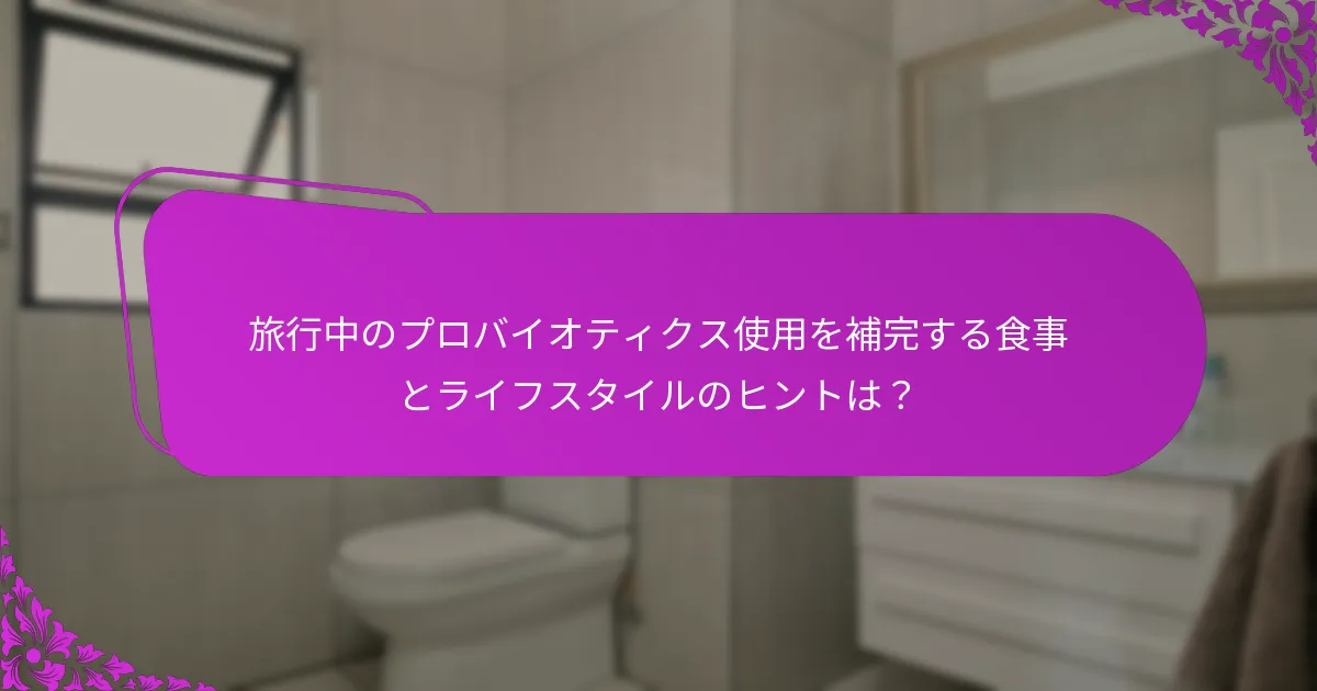 旅行中にプロバイオティクスを使用する際のリスクと考慮事項は?
