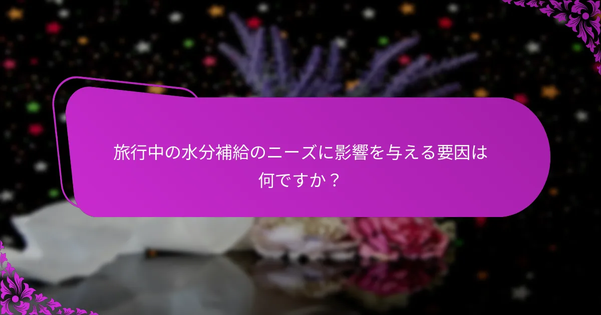 旅行中の脱水の兆候は何ですか?